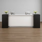 Reception Table 115 x 200 x 60 cm - Black and White - AZ111212