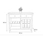 Modern Farmhouse Style Sideboard with Drawers and Glass Door