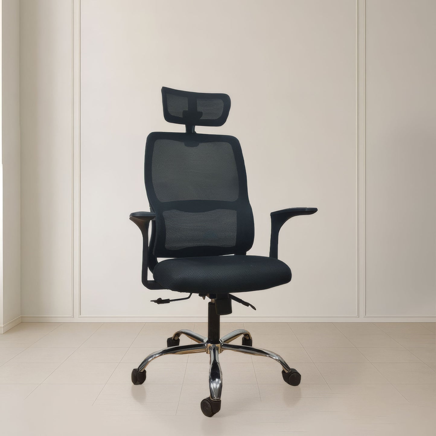 كرسي مكتب ظهر عالي 136×53×71 سم - أسود - 852A-1
