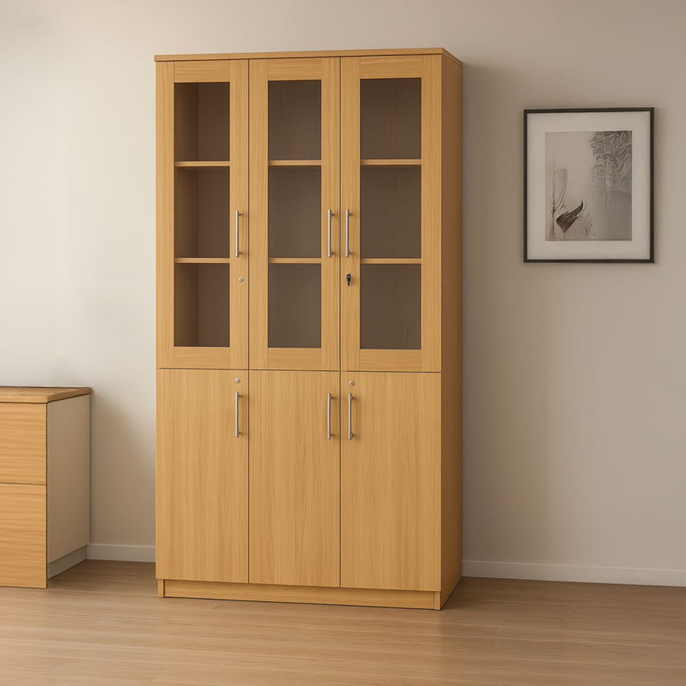 Bookcase 3 Doors - 120×40×200 cm – Wooden – AZ50050