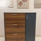 Modern Wood-Look Shoe Cabinet with Side Compartment
