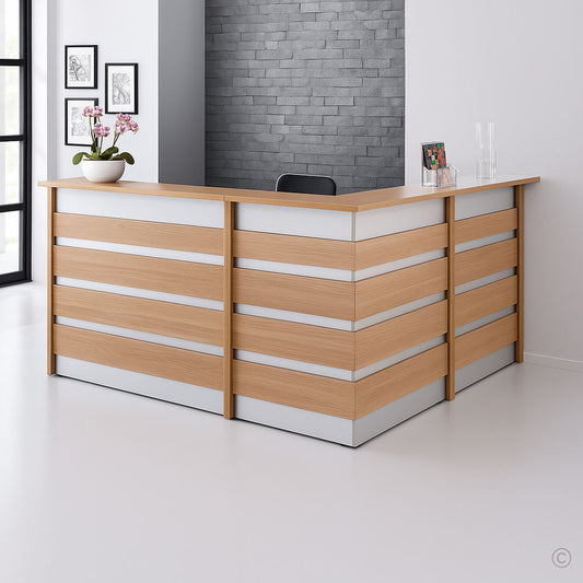 Reception Table 2.60m x 115 x 60 cm - Wooden - AZ111308