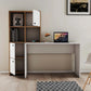 Desk 140x 50x 140 cm - wooden and white- AZ1180