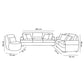 Modern Sofa Set 3 Pieces (Beech Wood, Plywood, Pine) – Color: Beige – Jenin