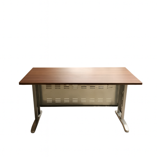 مكتب 140×60×75 سم + شاسيه معدني – بني – AZ50042