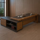 Manager's desk 220 x 80x 160- wooden and black- AZ1218