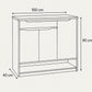 Modern Light Wood and Cream Shoe Cabinet with Multiple Storage Options