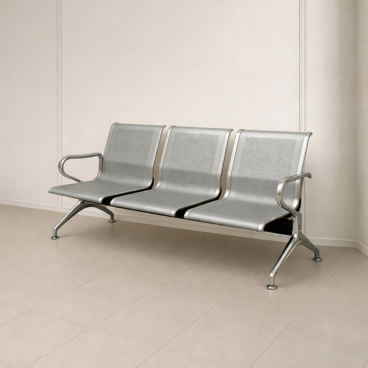 مقاعد انتظار 178×44×78 سم – فضي – AZ111360