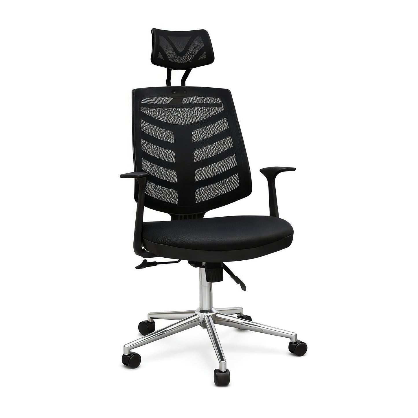 كرسي مكتب بظهر عالى 120 × 65× 65سم - أسود- بيراميت