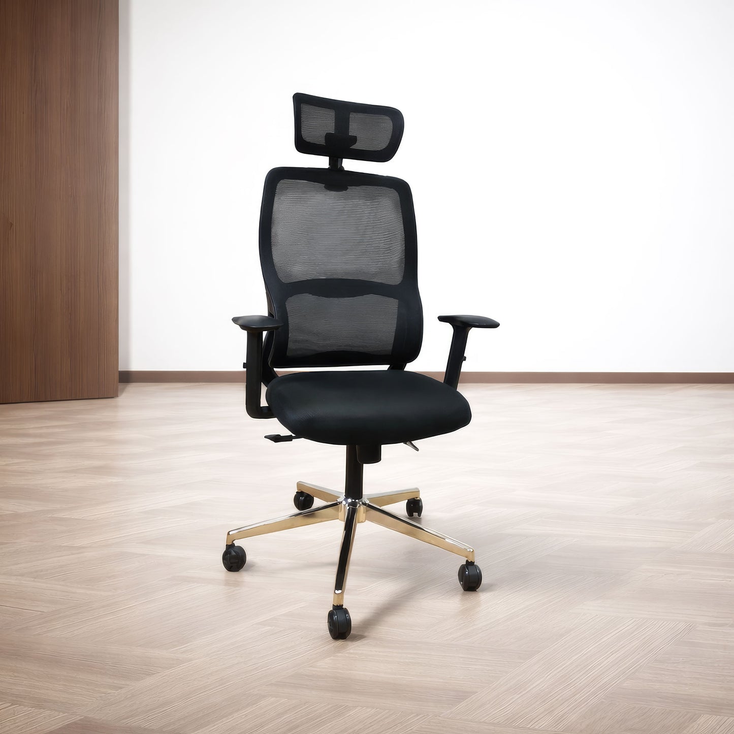 كرسي مكتب ظهر عالي 139×54×66 سم - أسود - 852A-1
