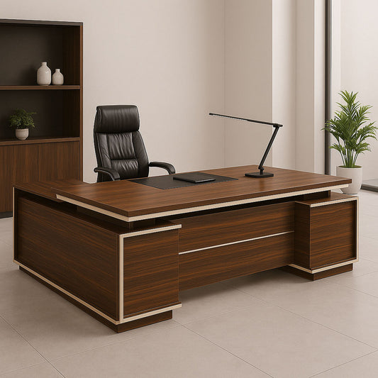 مكتب 75×200×80 سم - بني - AZ120134