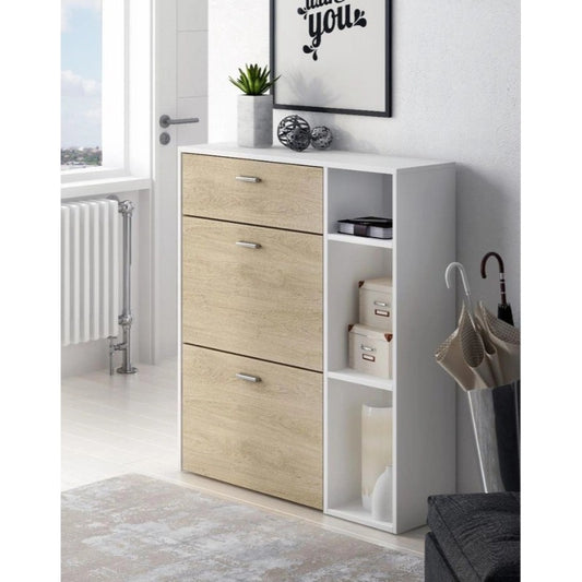 Shoe Cabinet, 80 × 40 × 105 cm - Wooden - AZ40028
