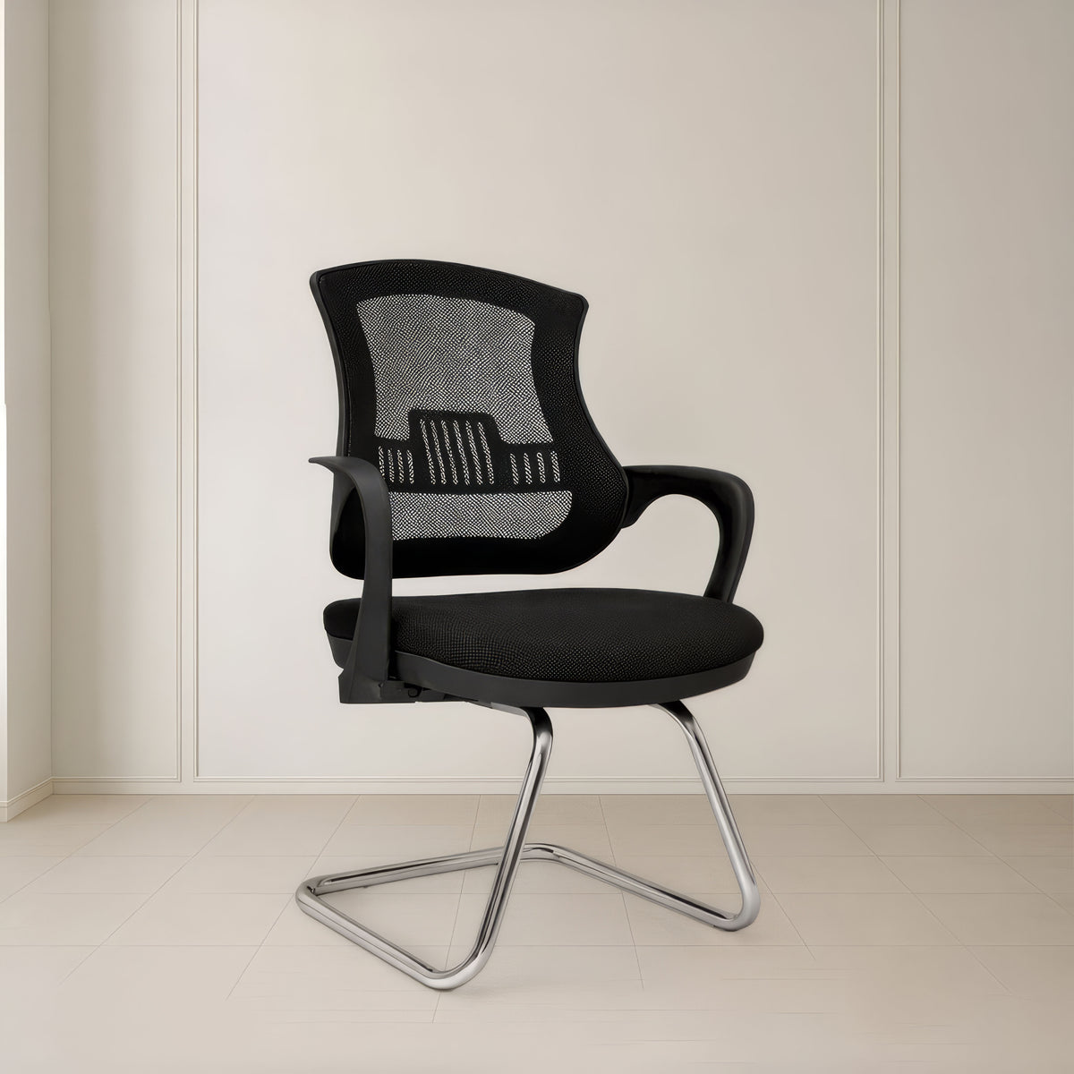 Fixed Back Office Chair 90*60*60 CM - Black - Elite