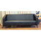 Office Sofa Set – Black Leather with Musky and mdf Wood - ZAYTONE