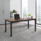 Desk 75 x 180 x 80 cm - Brown - AZ11122