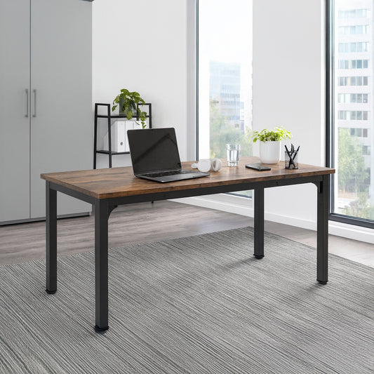 Desk 75 x 180 x 80 cm - Brown - AZ11122