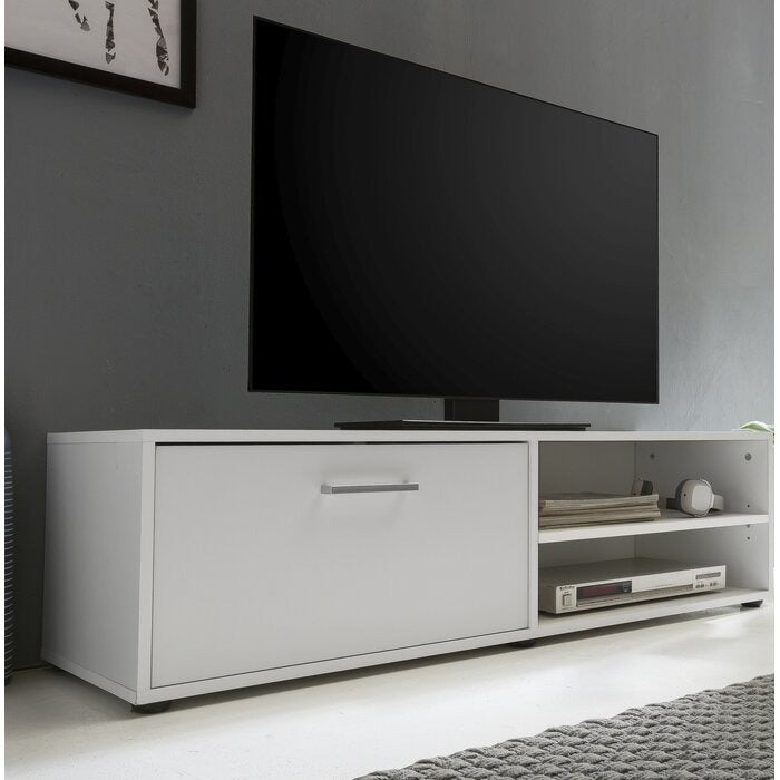 طاولة تلفزيون 120 × 40 × 50 سم – أبيض – AZ3001
