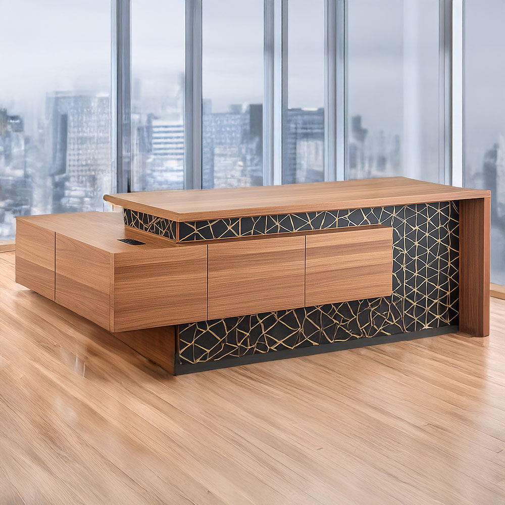 High-Quality MDF Executive Desk for the Office – alzahra-furniture