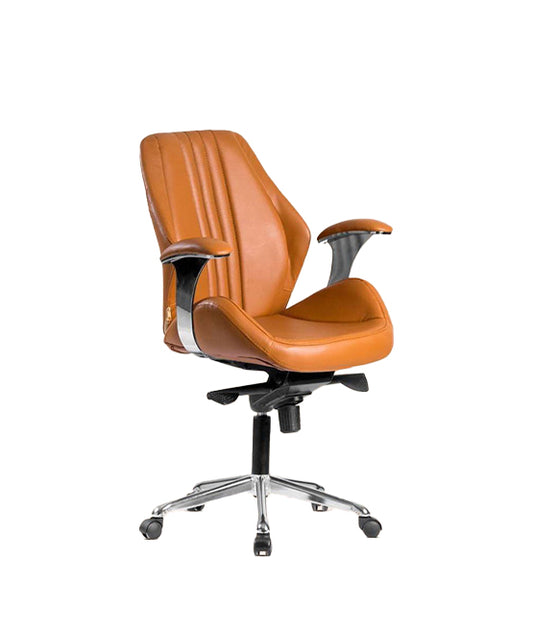 Mid Back Office Chair 96*66*67 CM - Brown - GL-312