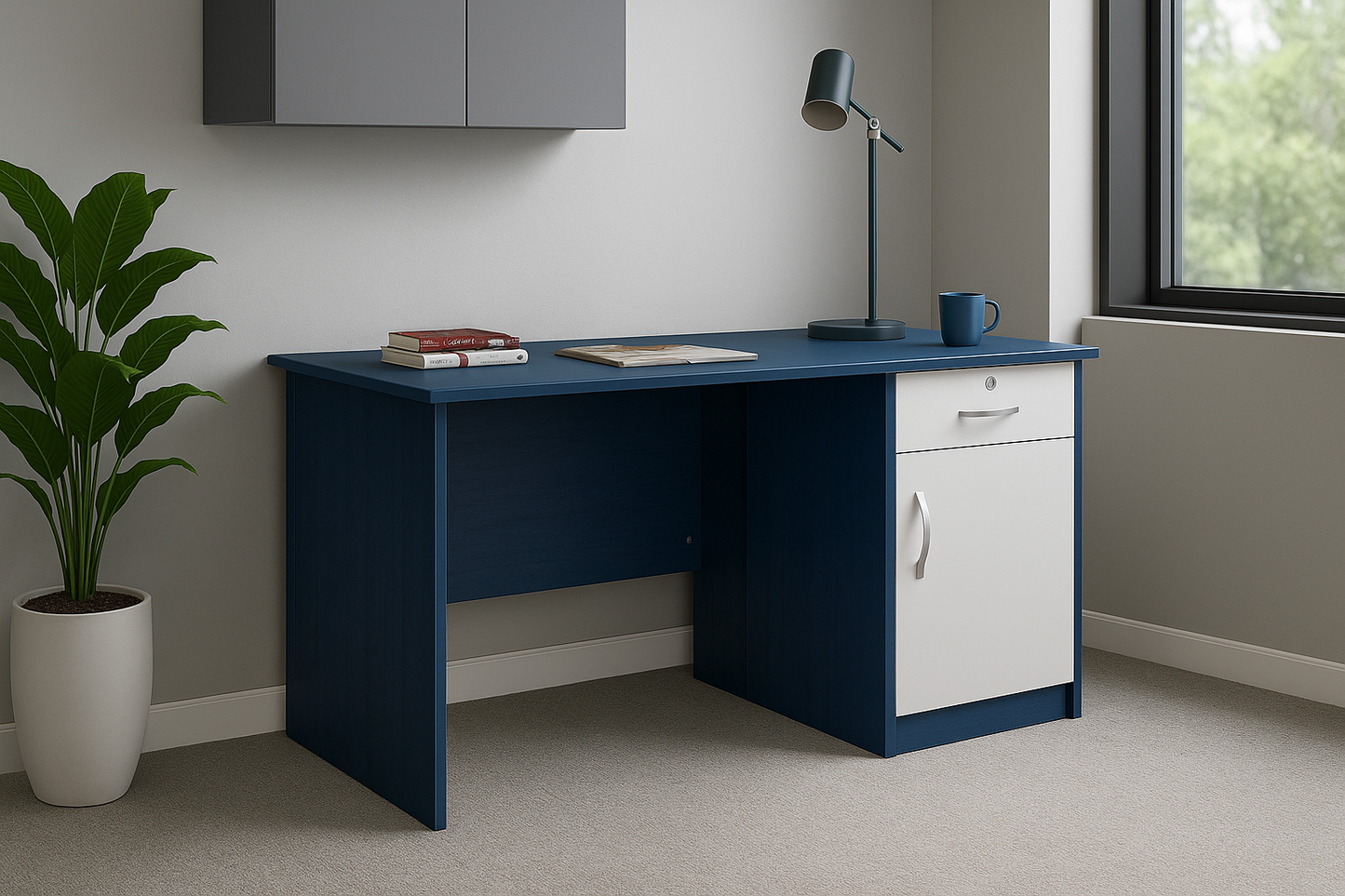 Desk 120 x80 x 50 cm - Gray& white - AZ1097