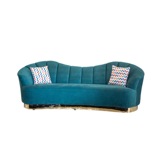 Modern Sofa Set 3 Pieces (Beech Wood, Plywood, Pine) – Color: Turquoise –Duba