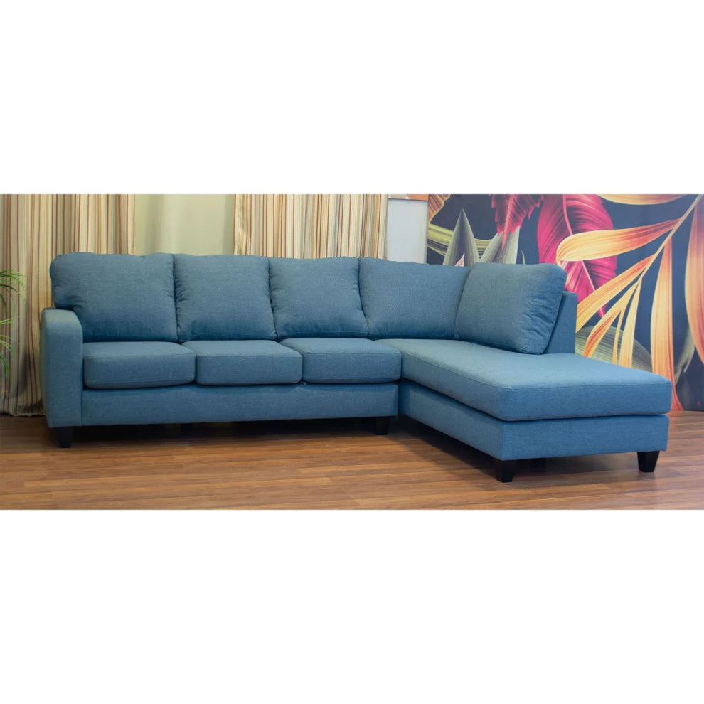 Modern L-Shaped Corner Sofa (Pine Wood, Plywood) – Loura