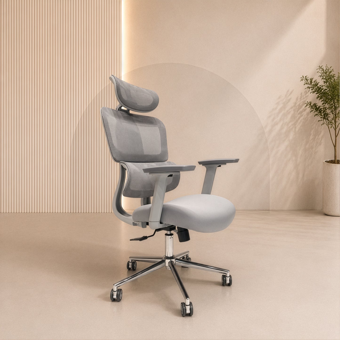 High Back Office Chair 128*60*61 cm - Grey - A109