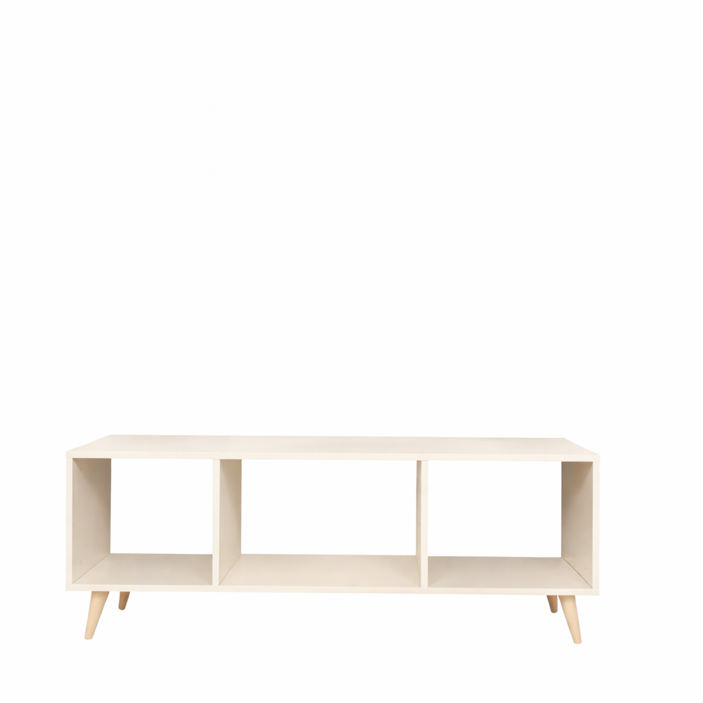 TV Table, 140 × 35 × 45 cm - White - AZ30076
