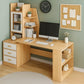 Desk 140x 50x 140 cm - wooden and white- AZ1178