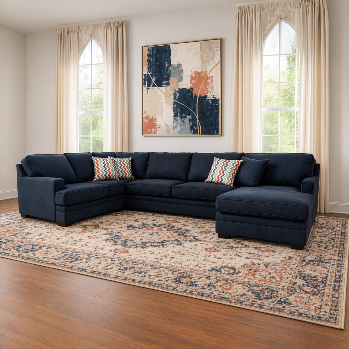 Home Corner Sofa - Talent - 1 Piece - Black