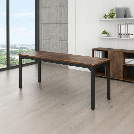 Desk 75 x 180 x 80 cm - Brown - AZ11122