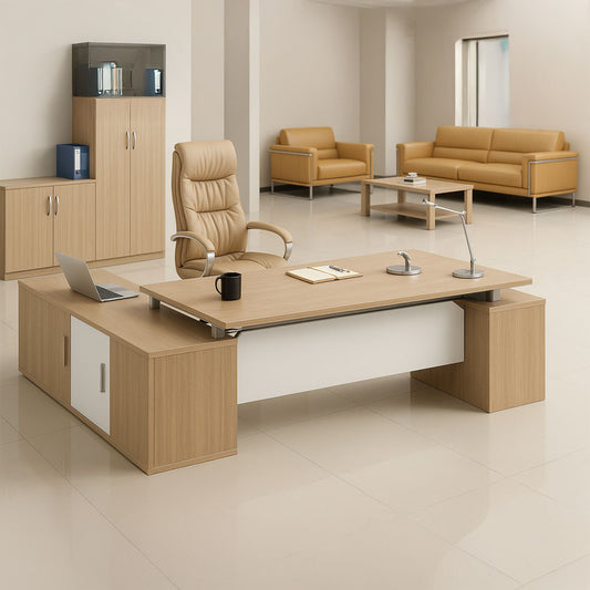 مكتب مدير 75×200×80 سم - خشبي - AZ120144