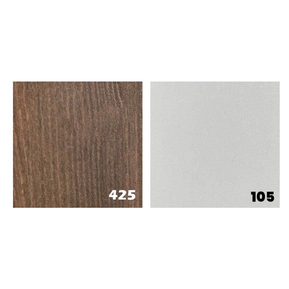 مكتب 180×160×75 سم + وحدة جانبية – بني ورمادي – AZ120200
