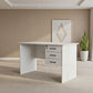 Desk 120 x 60 x 75 cm + Attached Drawer Unit - White - AZ1094