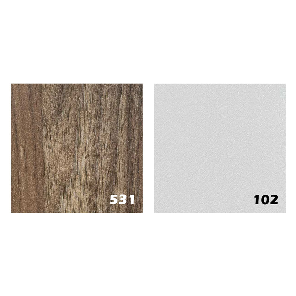 جزامة 115×40×120 سم – أبيض وخشبي – AZ40024
