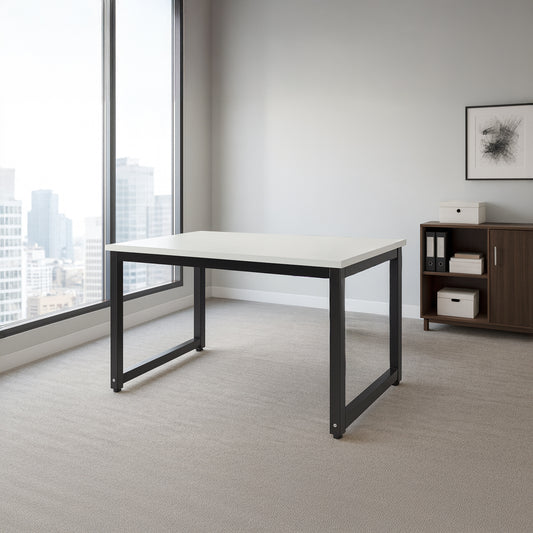 Desk 75 x 220 x 80 cm - White - AZ11174