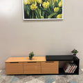 طاولة تلفزيون 180 × 40 × 45 سم – خشبي وأسود – TV Stand 5
