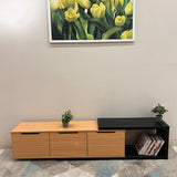 Modern TV Stand with Storage – Sleek MDF Wood Design
