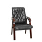 Executive Wooden Visitor Chair 113*70*62 CM - Black - Model GL-207