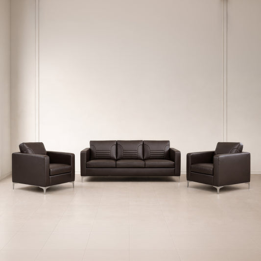 طقم كنب مكتبي – بنى – برينس