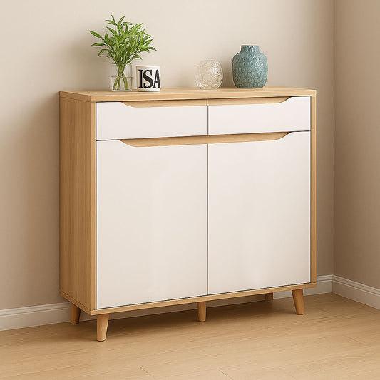Shoe cabinet 120 x 80 x 40 cm - wooden - AZ111311