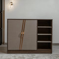 جزامة، 120 × 35 × 92 سم - بني وخشبي - AZ40038
