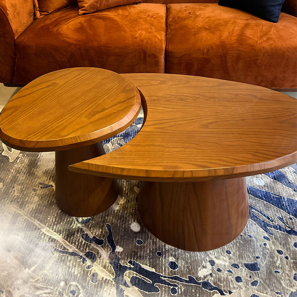 Modern Abstract Interlocking Coffee Table Set - MDF Construction ...