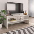 طاولة تلفزيون، 120 × 40 × 50 سم – أبيض – AZ30039
