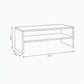 TV Table, 120 × 40 × 50 cm - MOD - AZ30039