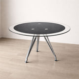 Meeting table 120 x 120 x 75 cm - Black - AZ111251