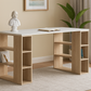 Desk 120 x 50 x 75 cm - Beige and White - AZ1074