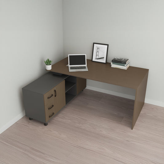 مكتب 160 × 80 × 75 سم - خشبي - AZ1108
