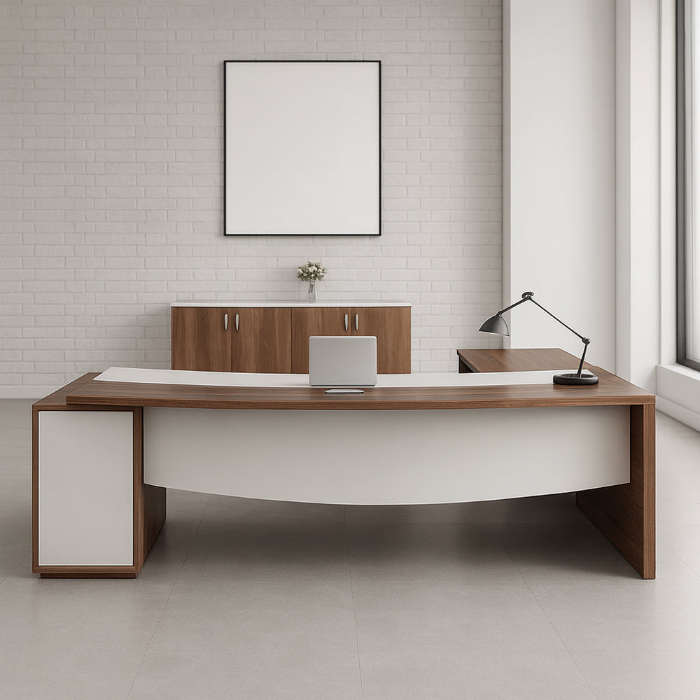Desk 75*180*80 CM - Brown - AZ120124