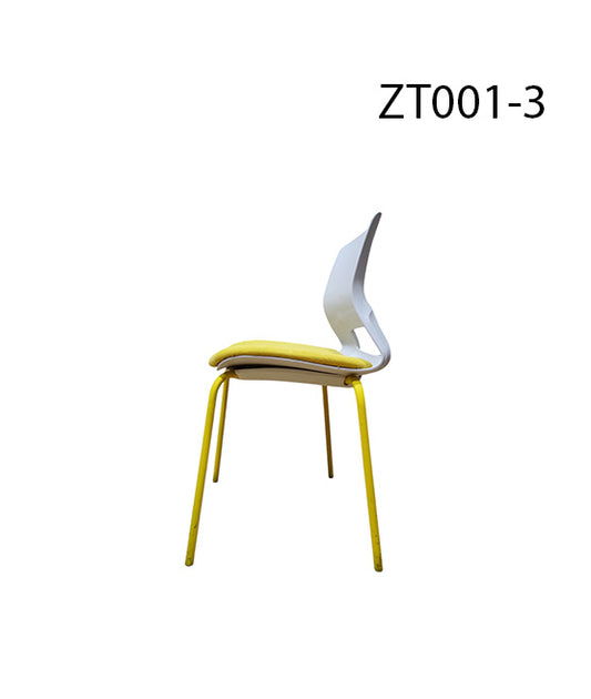 ZT001-3 Modern Plastic Chair with Cushioned Seat